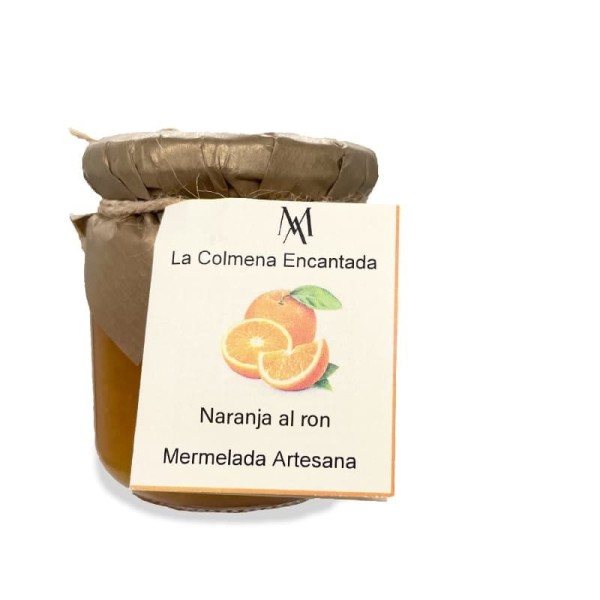 Mermelada de naranja al ron artesana 220 g